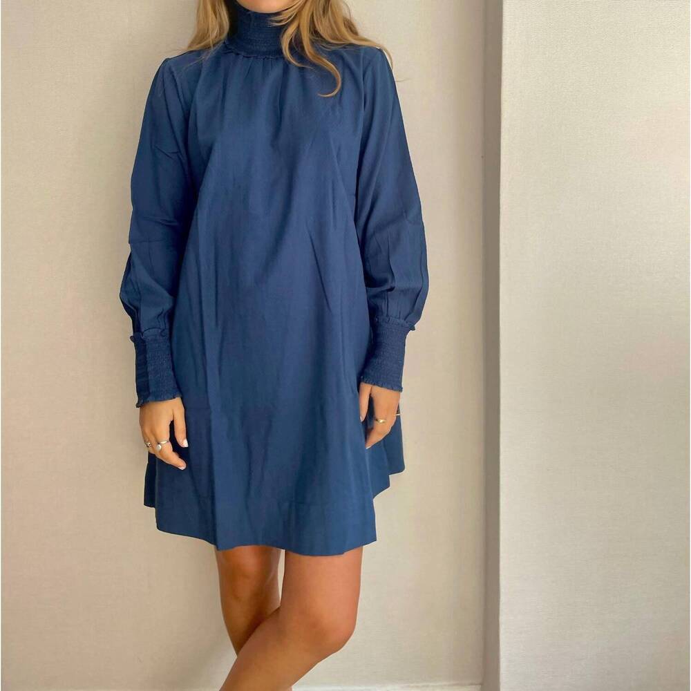 NEW ERICA WILSON victoria dress in navy
